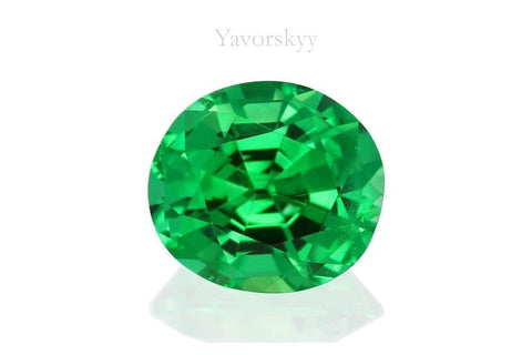 Tsavorite 1.44 carats front view photo