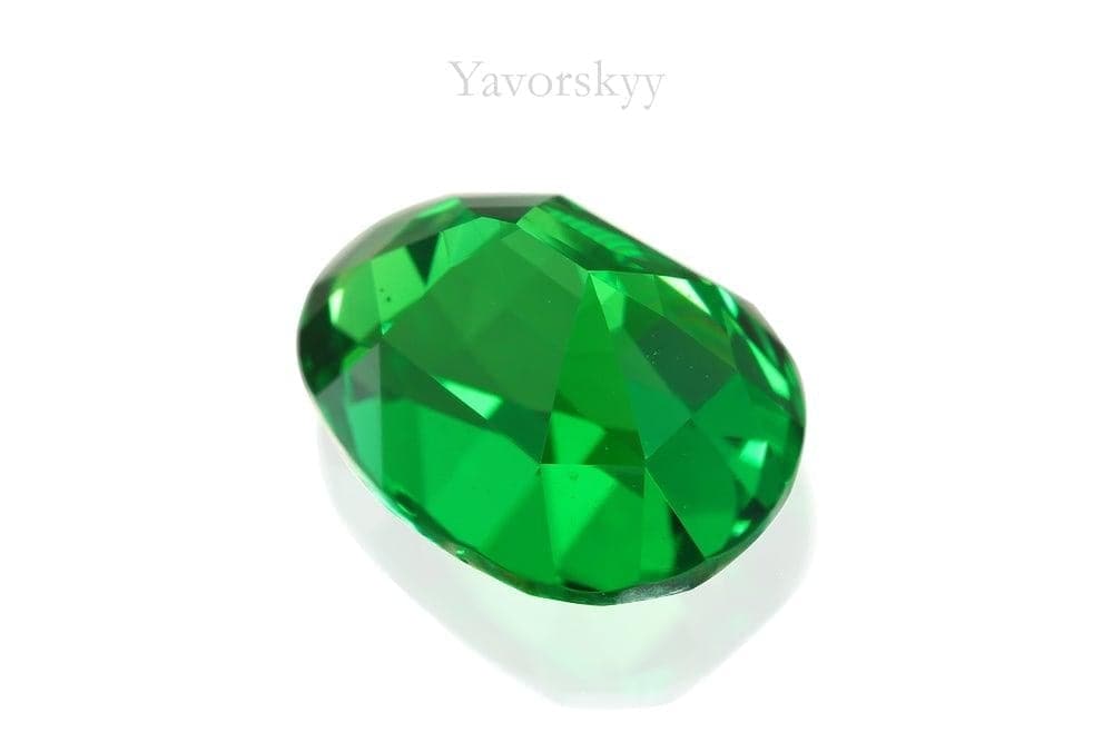 A back side view image of tsavorite 1.74 cts
