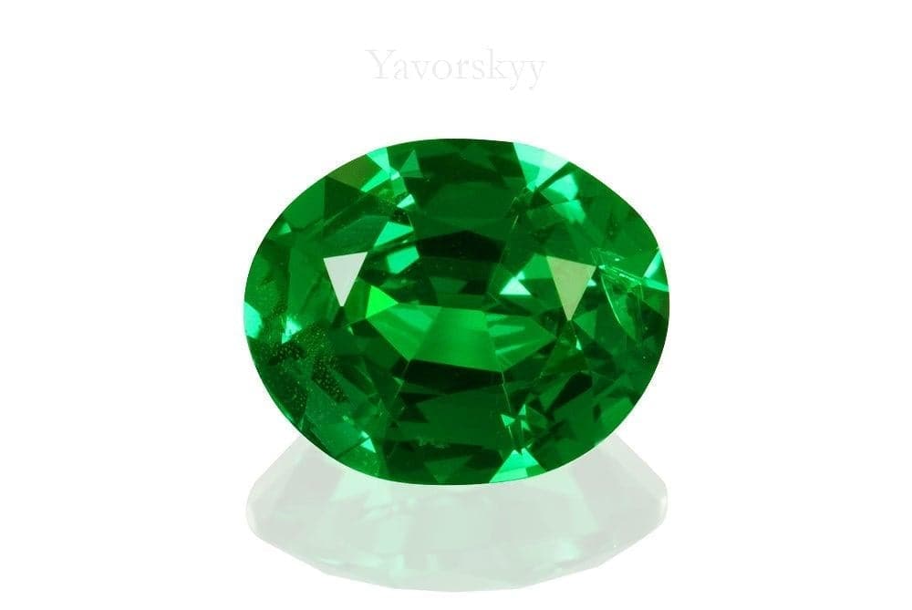 Cushion tsavorite 1.94 cts front view picture