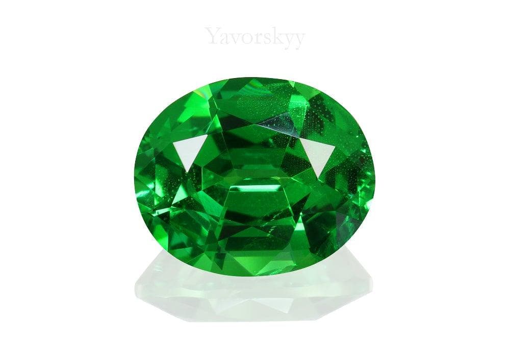Tsavorite 3.26 cts front view picture