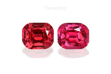 Vibrant Red Spinel Burma 1.19 cts / 2 pcs