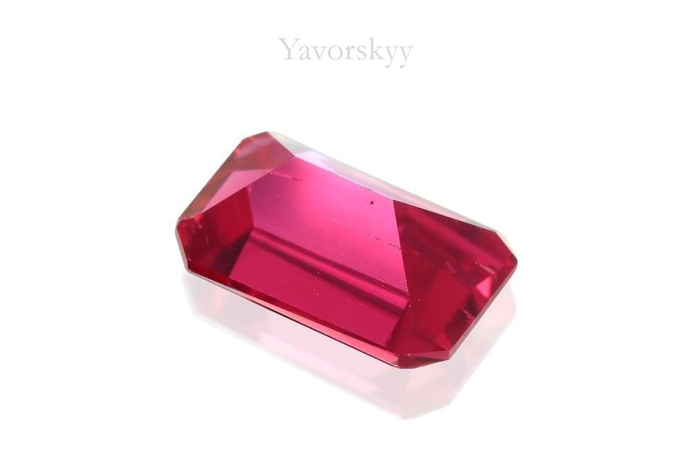 Red spinel Octagonal
