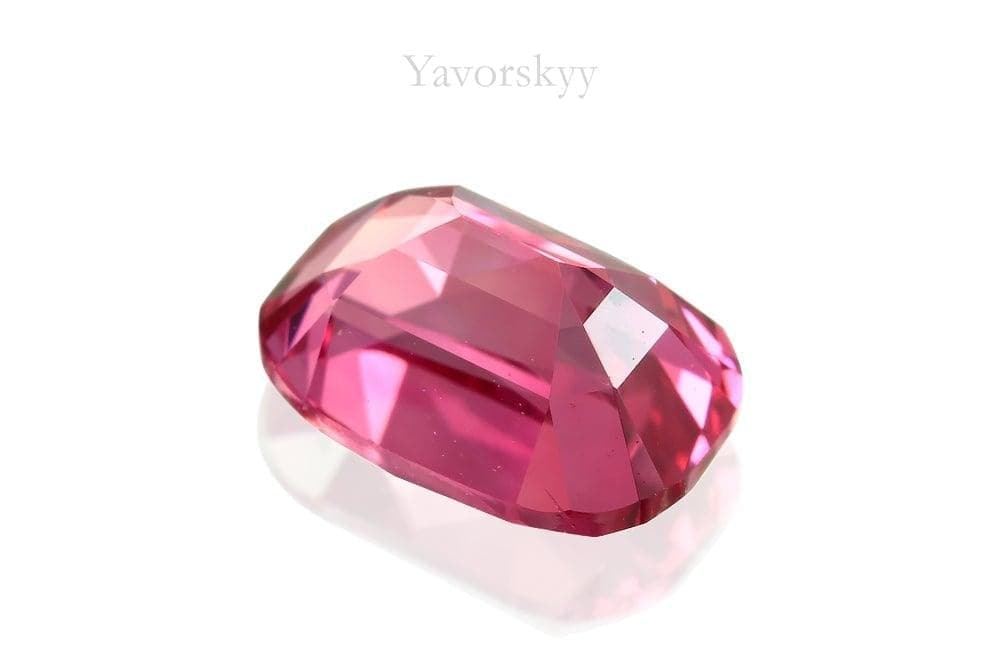 A picture of pink spinel 1.29 carats bottom view